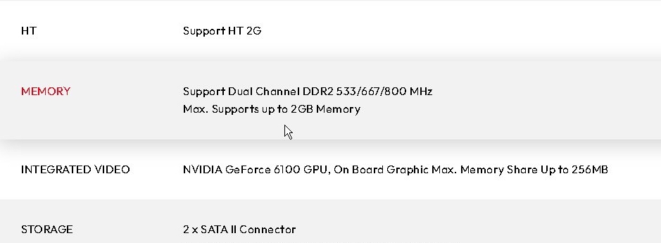 ограничение оперативной памяти в 2Гб