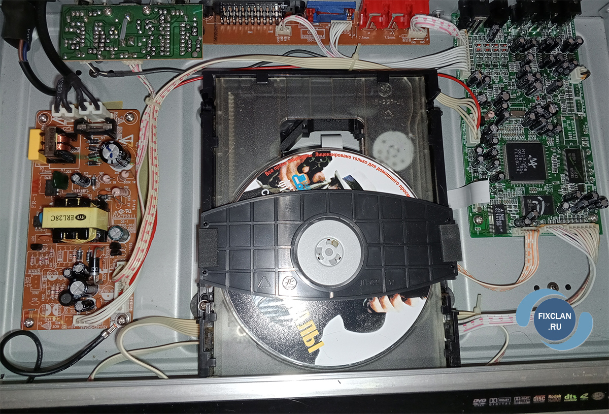 dvd плеер в разборе